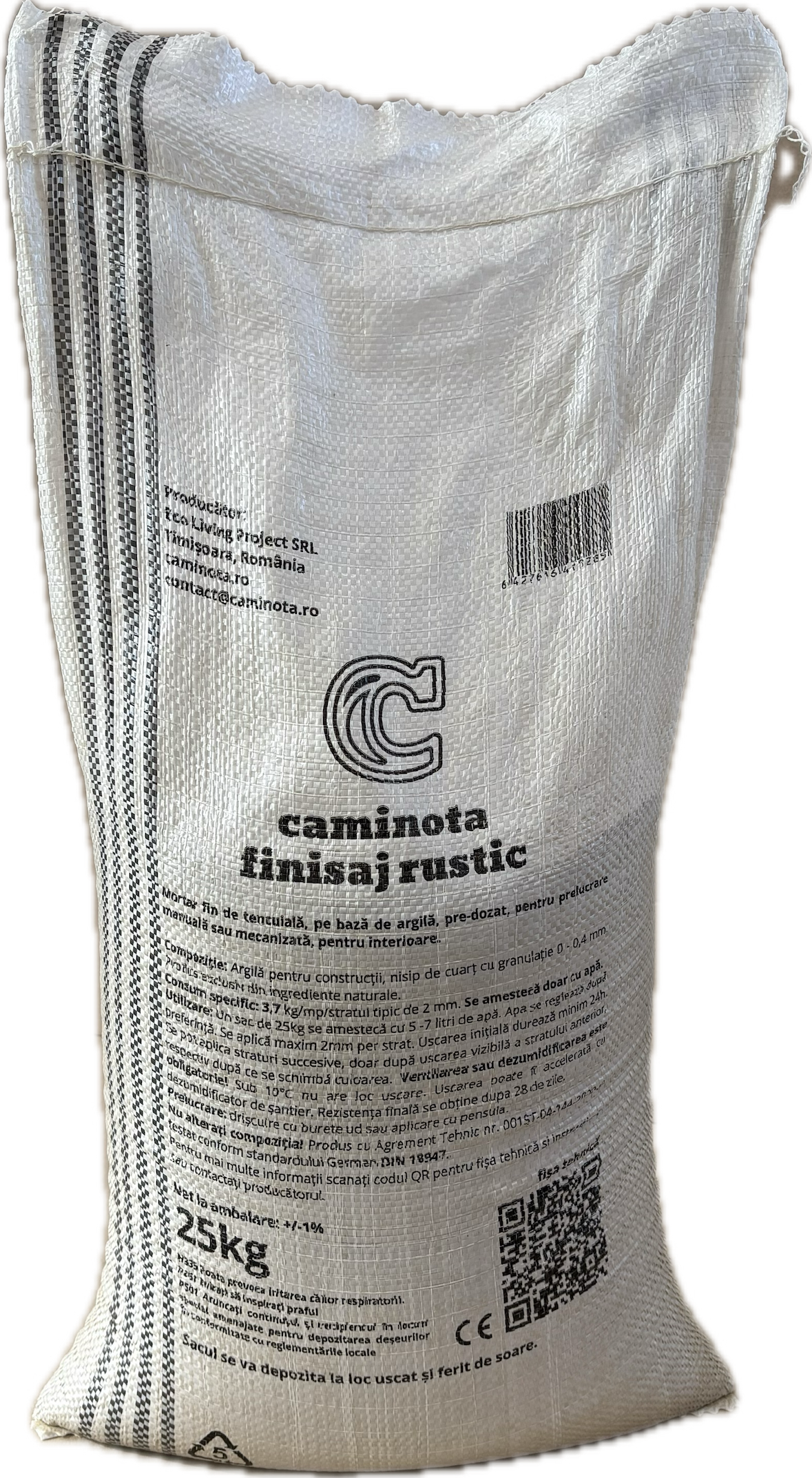 Caminota Finisaj Rustic, sac rafie 25kg